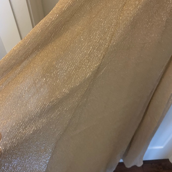 Windsor Gold Metallic Formal Dress (size small) - NWT - Picture 2 of 4